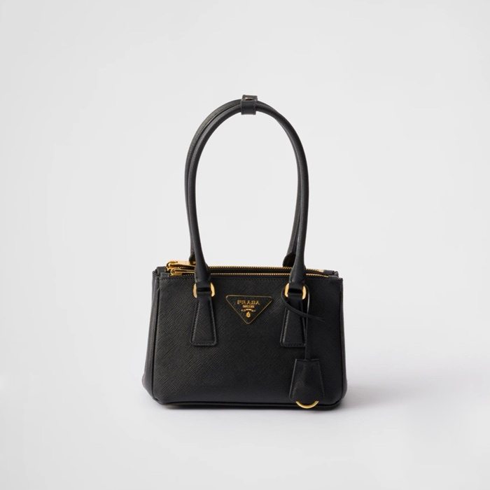 프라다 갤러리아 사피아노 레더 미니 백 블랙 1BA906 - Prada Galleria Saffiano Leather Mini-Bag