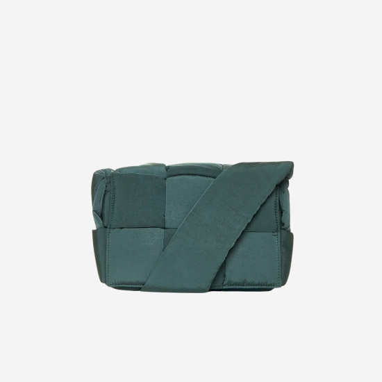 보테가 베네타 스몰 패딩 테크 카세트백 레인트리 755182 - Bottega Veneta Small Padded Tech Cassette Raintree