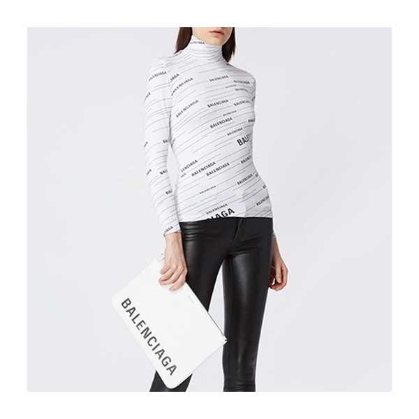 발렌시아가 남/녀 화이트 클러치 - Balenciaga Unisex White Clutch Bag