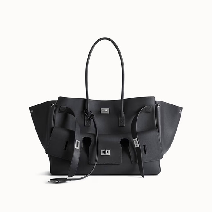 발렌시아가 벨 에어 미디엄 캐리 올 백 은장 8054812ABAW1000